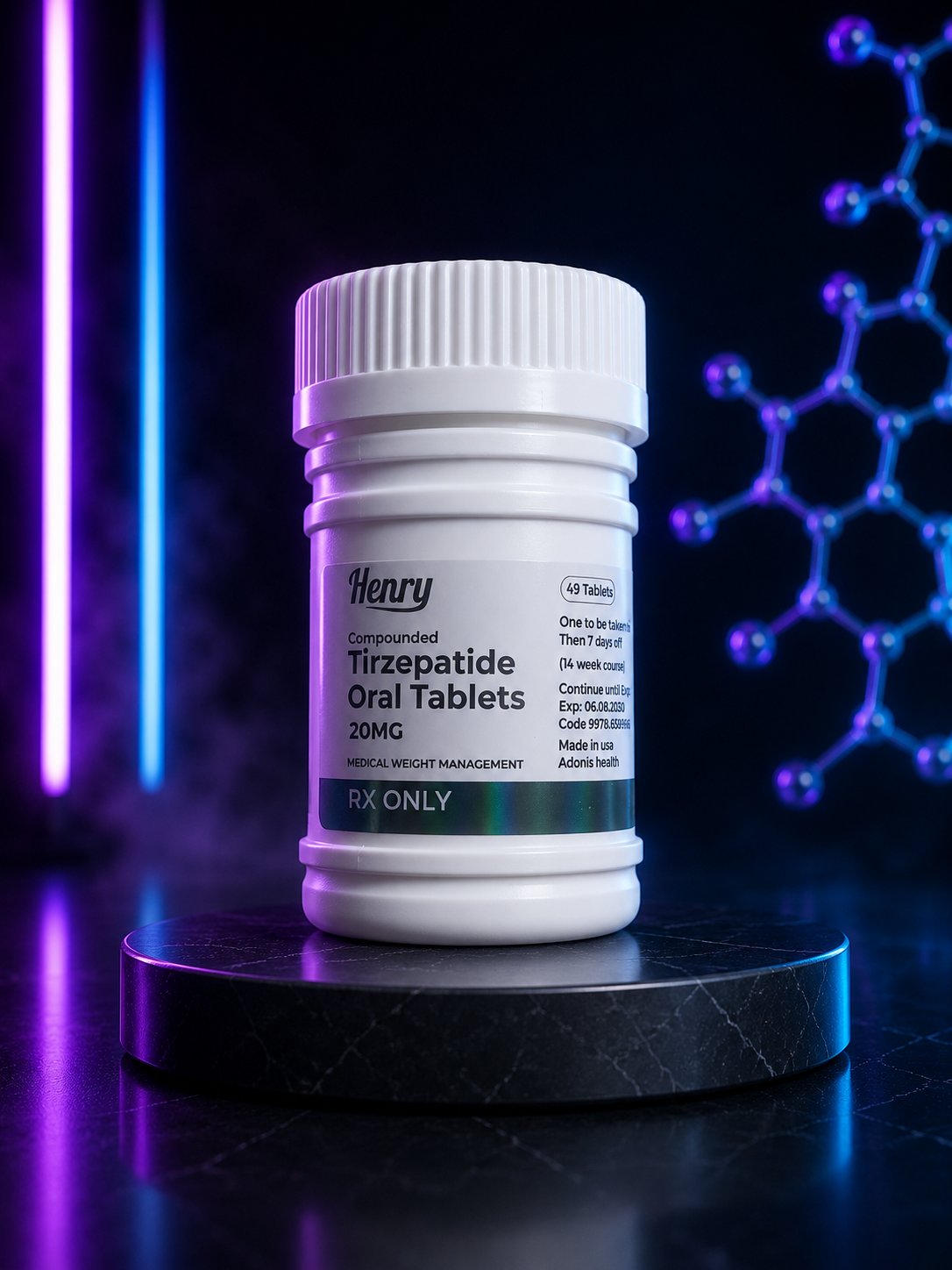 Tirzepatide Oral Tablets 20mg (49 Tablets)